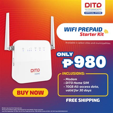 digong piso wifi|DITO Home WiFi prepaid starter kit .